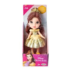 IIsney Princess Mini Belle Poseable 3" Doll Yellow Outfit BNWT